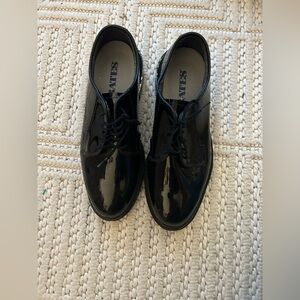 Bates Oak Tan Prime Classic Minimalist Black Shiny Men’s 11-12 Dance/Tap Shoes